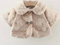 BEIGE FAUX FUR JACKET