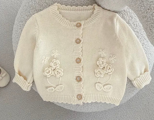 BABY GIRL FLORAL CARDIGAN