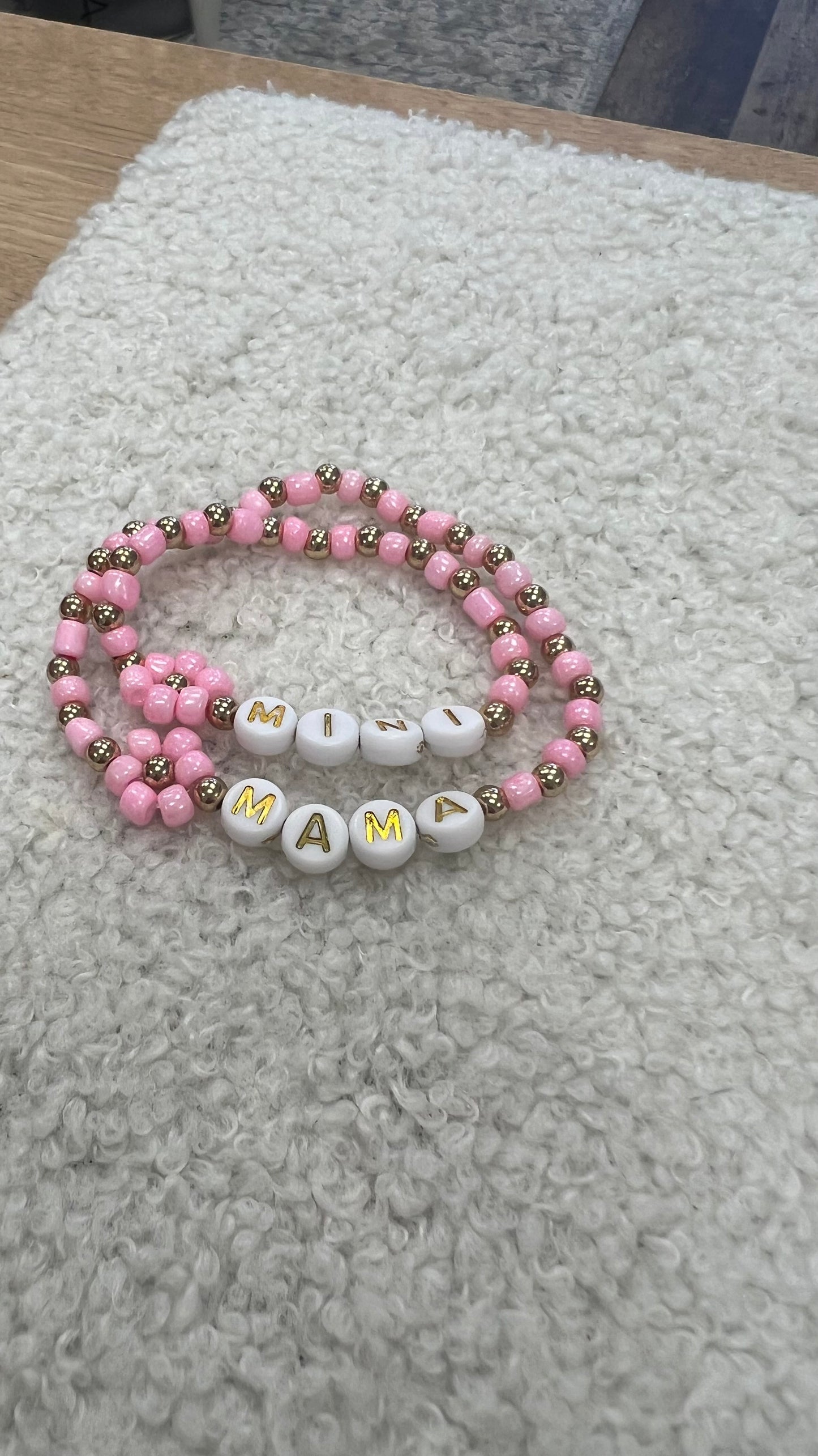 MAMA AND MINI BRACELET WHITE