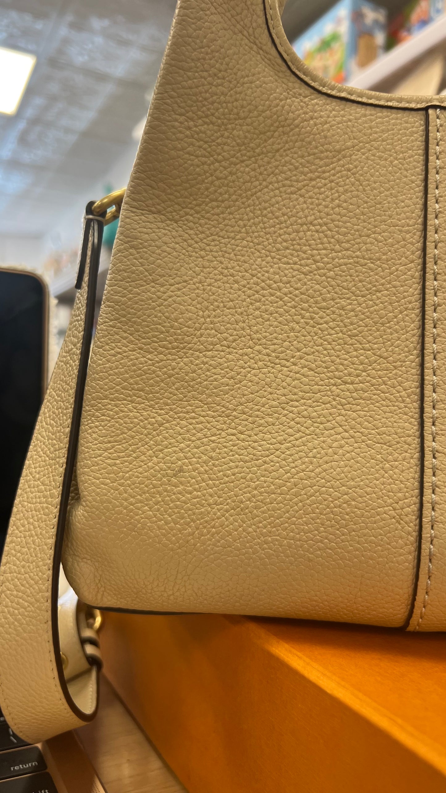 COACH ALMA BAG IN CREAM COLOR