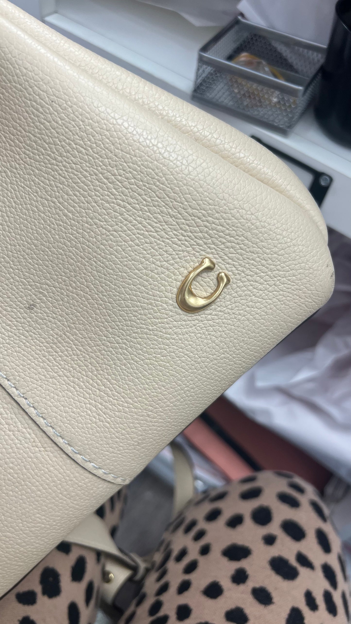 COACH ALMA BAG IN CREAM COLOR