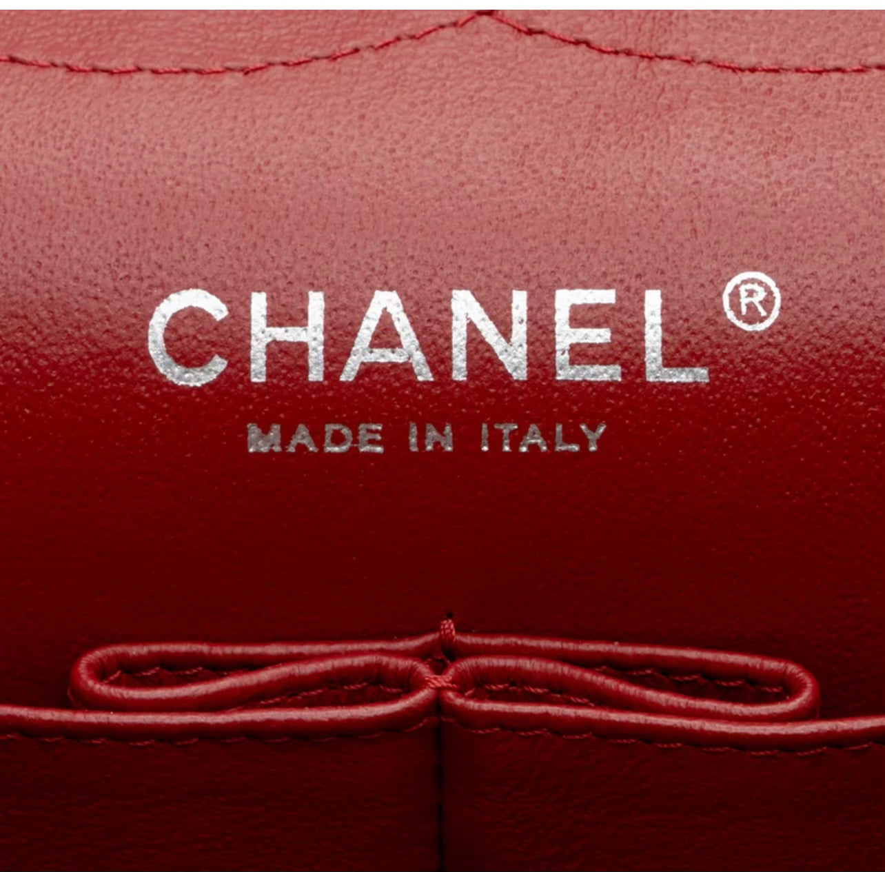 RED CHANEL PATENT LEATHER DOUBLE FLAP